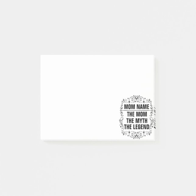 Personalized Mothers day Post-it Notes (Front)