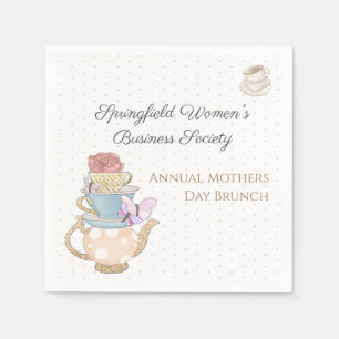 Personalized Mother's Day Tea Party Napkins