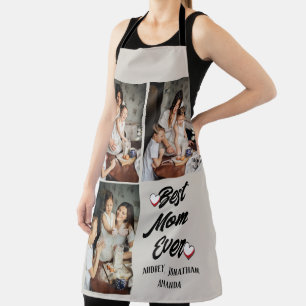 Personalized mothers Day, three photo collage gift Apron