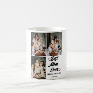 Personalized mothers Day, three photo collage gift Coffee Mug
