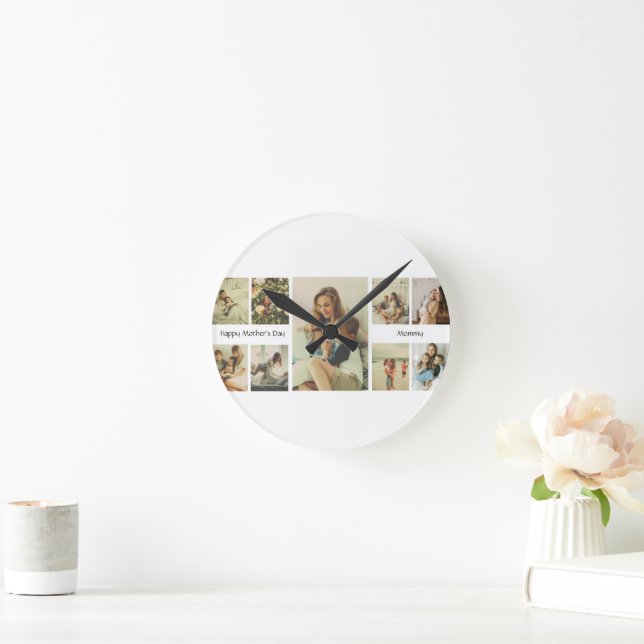 Personalized Mother's Day Wall Clock (Home)
