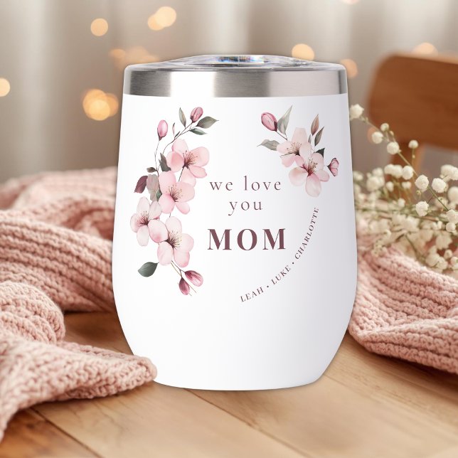 Personalized Mothers Day Wine Tumbler (Creator Uploaded)