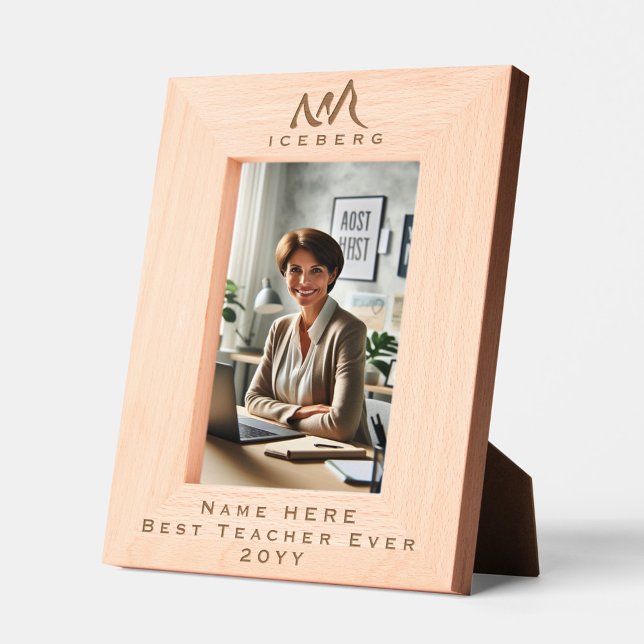 Personalized Motivational Abstract Iceberg Art Etched Frames (Personalized Iceberg Art
)