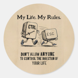 Personalized Motivational Funny Tech Sticker