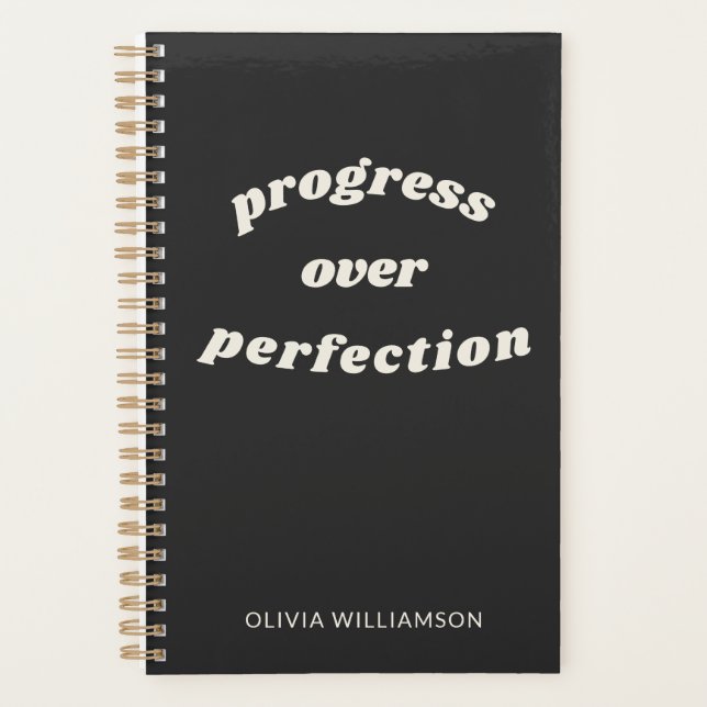 Personalized Motivational Quote School Office  Planner (Front)