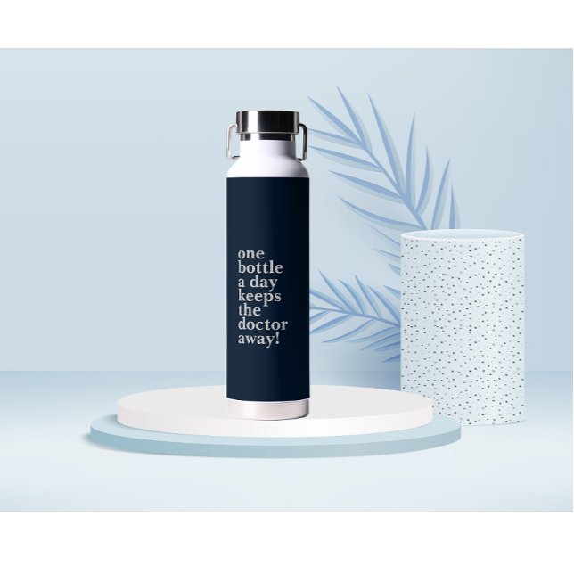 Personalized Motivational quote white fonts Water Bottle (Personalized motivational quotes water bottle )