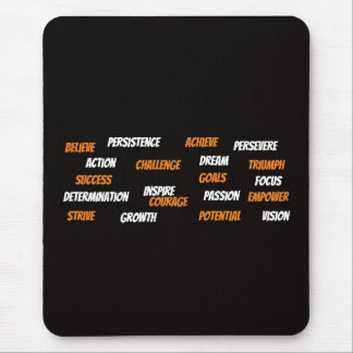 Personalized Motivational Word Cloud Mouse Pad