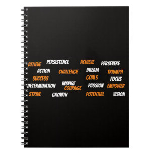 Personalized Motivational Word Cloud Notebook
