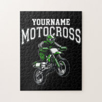 Personalized Motocross Dirt Bike Rider Racing
