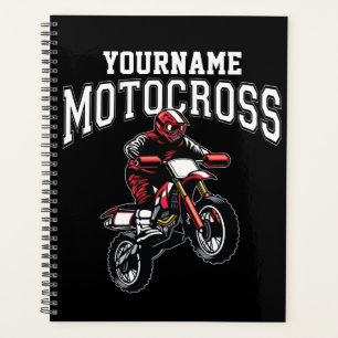 Personalized Motocross Dirt Bike Rider Racing Planner