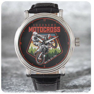 Personalized Motocross Racing Dirt Bike Trail Ride Watch