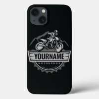Personalized Motocross Rider Dirt Bike Hill Racing