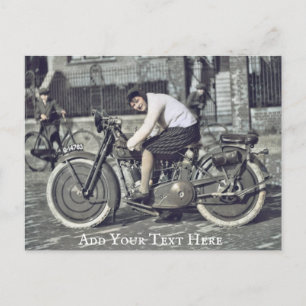Personalized Motorbike Postcard