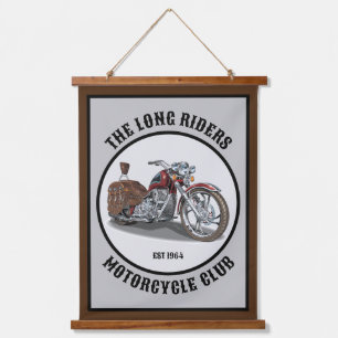 Personalized Motorcycle Biker Club Or Saying Hanging Tapestry