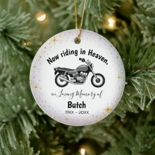 Personalized Motorcycle Memorial Ornament