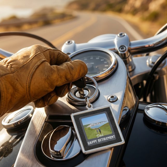 Personalized Motorcycle Retirement Gifts for Dad Keychain (Personalized Motorcycle Retirement Gifts for Dad Keychain)
