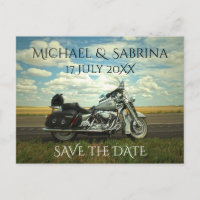 Personalized Motorcycle Save the Date