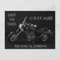 Personalized Motorcycle Save the Date