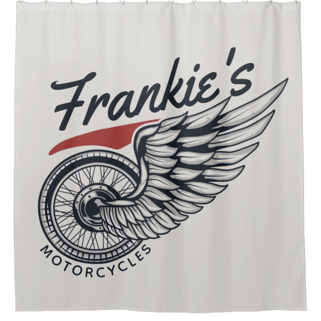 Personalized Motorcycles Flying Tire Biker Shop  (Front)
