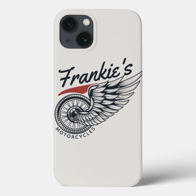 Personalized Motorcycles Flying Tire Biker Shop  Case-Mate iPhone Case (Back)