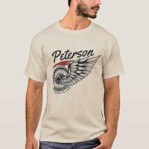 Personalized Motorcycles Flying Tire Biker Shop  T-Shirt