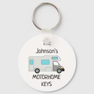 Personalized Motorhome Keys name Keychain