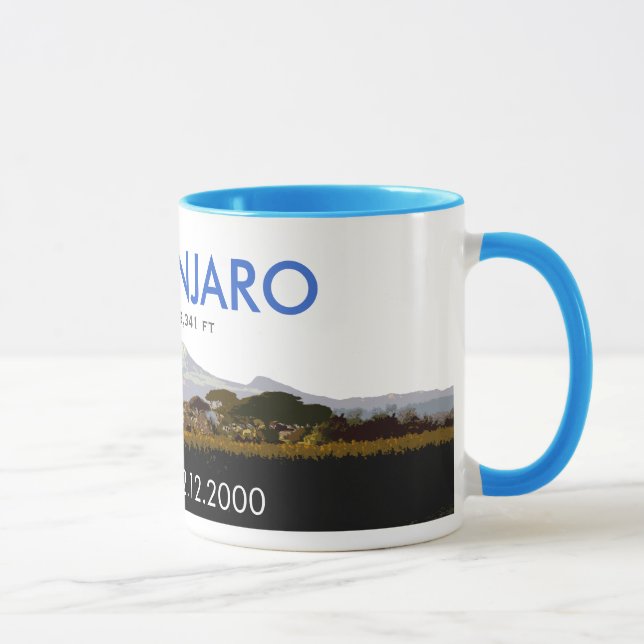 Personalized Mount Kilimanjaro Climb Commemorative Mug (Right)