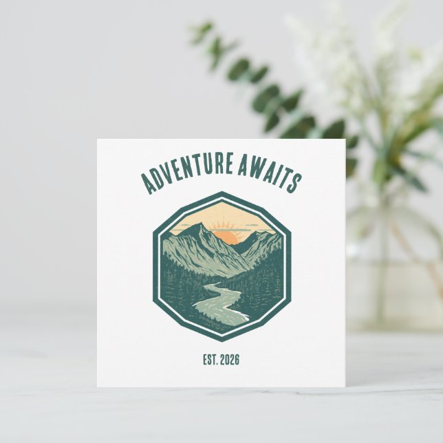 Personalized Mountain Adventure Retro Outdoor (Standing Front)
