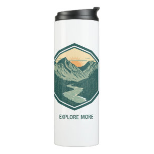 Personalized Mountain Adventure Retro Outdoor Thermal Tumbler