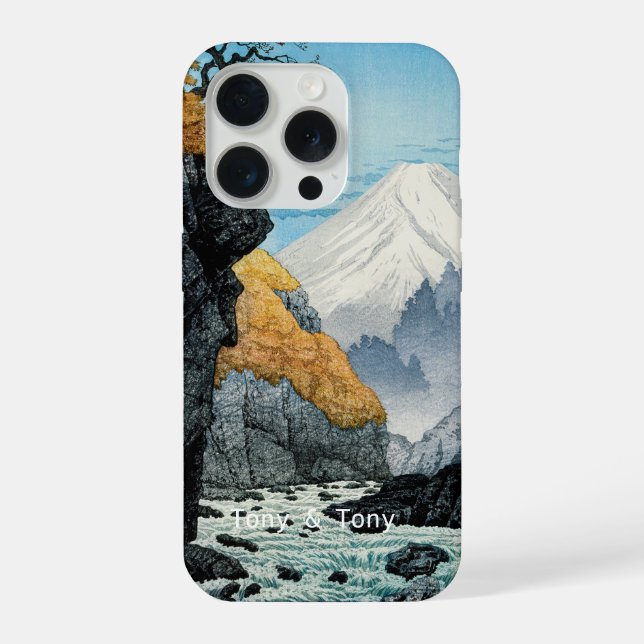 Personalized Mountain Landscape I Aesthetic iPhone Case (Back)