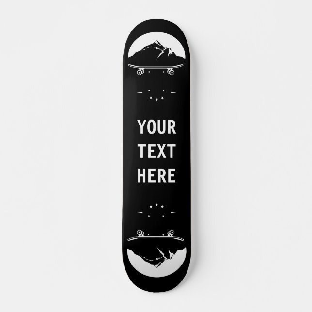 Personalized - Mountain on Skateboard (Front)