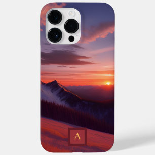 Personalized Mountain Sunset Cell Phone Case