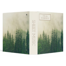 Personalized Mountains Forest Fog Sheet Music