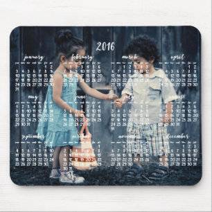Personalized Mouse Pad Calendar 2016