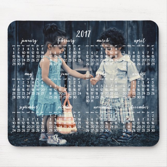 Personalized Mouse Pad Calendar 2017 (Front)