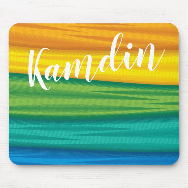 Personalized Mouse Pad lgbtq rainbow flag lesbian (Front)