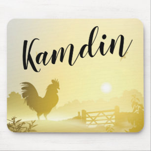 Personalized Mouse Pad Sunny Morning Farm Country