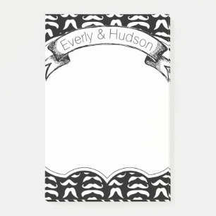 Personalized Moustache Hipster Post-it® Notes