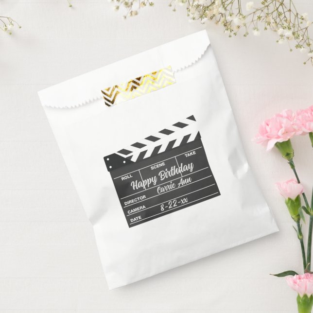 Personalized Movie Clapboard   Favour Bag (Sealed)
