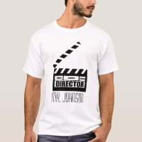 Personalized Movie Director Clapboard Gift T-shirt