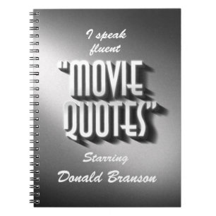 Personalized Movie Quotes Journal
