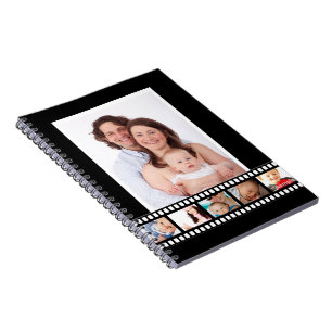 Personalized Movie Reel Photo Collage Custom DIY Notebook