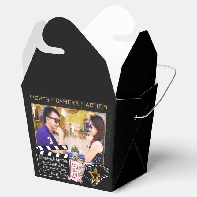Personalized Movie Star Frame Favor Box (Opened)
