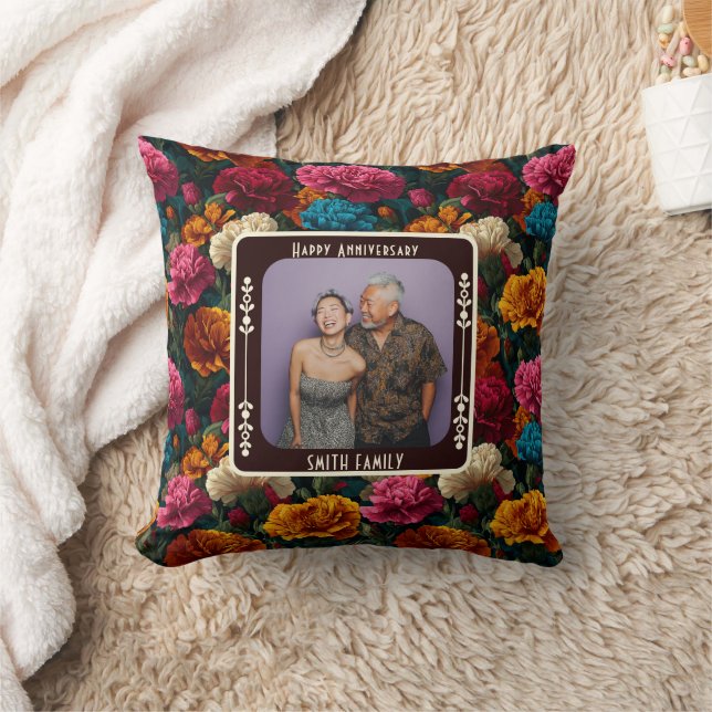 Personalized Mr And Mrs Anniversary Throw Pillow (Blanket)