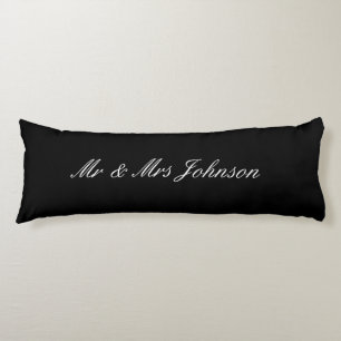 Personalized Mr and Mrs body pillow for newly weds