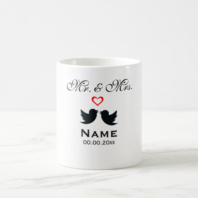 Personalized Mr. and Mrs. Coffee Mug (Center)