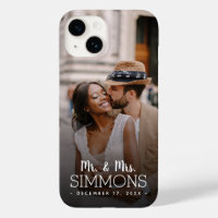 Personalized Mr. and Mrs. Monogram Wedding Photo