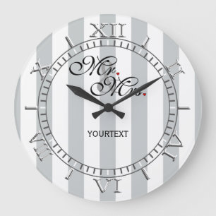 Personalized Mr. and Mrs. on a Large Clock