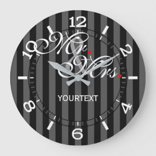 Personalized Mr.and Mrs. on a Large Clock