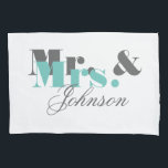 Personalized mr and mrs pillowcase for newly weds<br><div class="desc">Personalized mr and mrs pillowcase for newly weds. Add your own custom name. Cute pillow case sleeve for bedroom with vintage typography initial letter and stylish script text. Classy home decor for newly weds couple, husband and wife, mr. and mrs. , newlyweds, honeymooners, bride and groom, childrens room. Trendy sleep...</div>